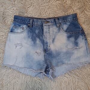 bill blass shorts vintage denim high rise cut off